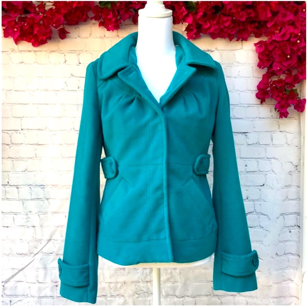 Teal Pea Coat